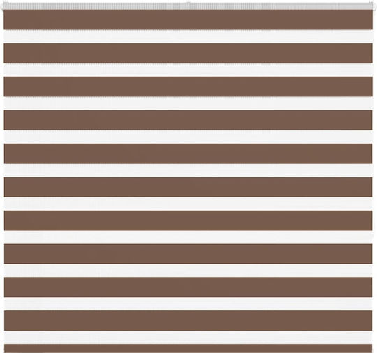 vidaXL Roller Blinds Partial Blackout Double Brown W165xH150cm 4014352