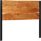 vidaXL Wooden Bed Headboard Beige 120x100cm