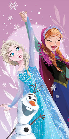 Disney Frozen Purple Bath Towel Beach Towel 70x140 Cm Fast Dry
