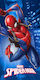 Prosop De Plajă Quick Dry Marvel Spider-man 375 70x140 Albastru 100% Microfibră
