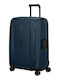 Samsonite Essens Μεσαία Βαλίτσα Ταξιδίου Σκληρή Μπλε Ύψους 69εκ.