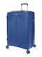 Diplomat Großer Reisetrolley Blau Höhe 75cm