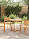 Garden & Outdoor Furniture Sets Dining Room Set 5 Pieces Acacia