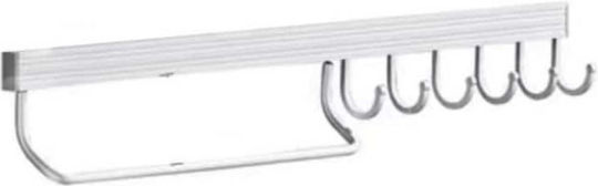 Küchenbügel Metallisch 60cm Silber