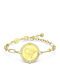 Swarovski Women's Bracelet Stainless Steel Gold Plated 20cm