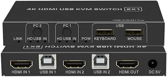 VA-1430295278 KVM & Data Switch with HDMI / USB