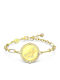 Swarovski Women's Bracelet Stainless Steel Gold Plated 20cm