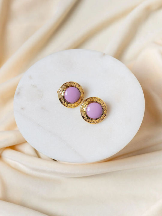 Georgina Trikogia Lilac Stud Earrings Georgina Trikogia Lilac Stud Earrings