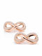 Swarovski Earrings Gold Plated Steel with Pink Stones