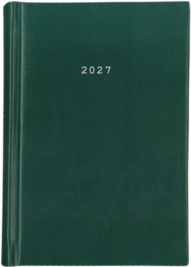 Next Дневна Програма Basic 2027 Зелена 17x25см с Персонализация