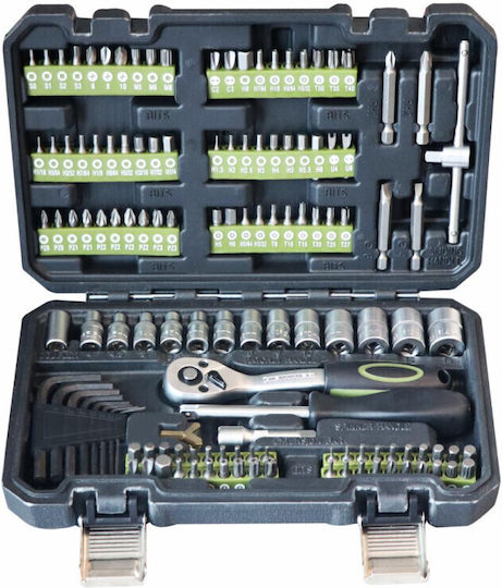 Heinner CSTM027 Cheie Cu Clichet Cu Tubulare 1/4" 131 Bucăți