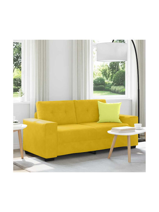 vidaXL Doppelsitzer Samt Gelb 180x77x82cm