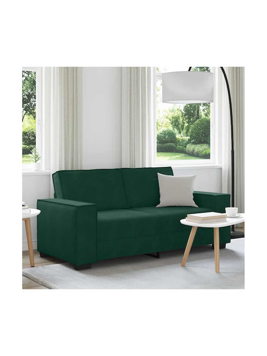 Doppelsitzer Samt Sofa Dunkelgrün 180x78x84cm