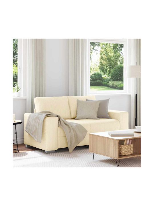 Two-Seater Couch Cream 160x77x82cm