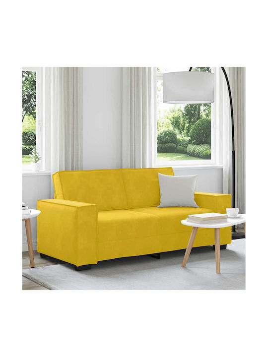vidaXL Doppelsitzer Samt Gelb 180x78x84cm