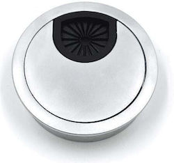 Schreibtisch Cap Metall Ø60mm Matt Chrom