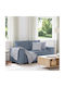 Doppelsitzer Sofa Blau 160x77x82cm