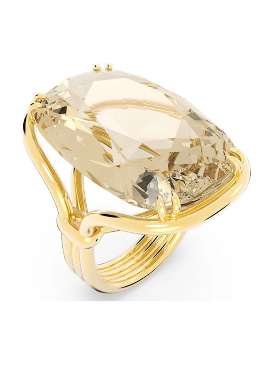 Swarovski Γυναικείο Δαχτυλίδι με Πέτρες Επιχρυσωμένο