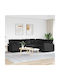 Ecksofa Schwarz 317x217x64cm