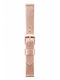 Tzevelion Leather Strap Pink Gold 16mm