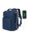 Miss Lulu Backpack Navy Μπλε