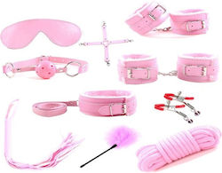 Guilty Toys Kit BDSM în Culoare Roz 10 Bucăți