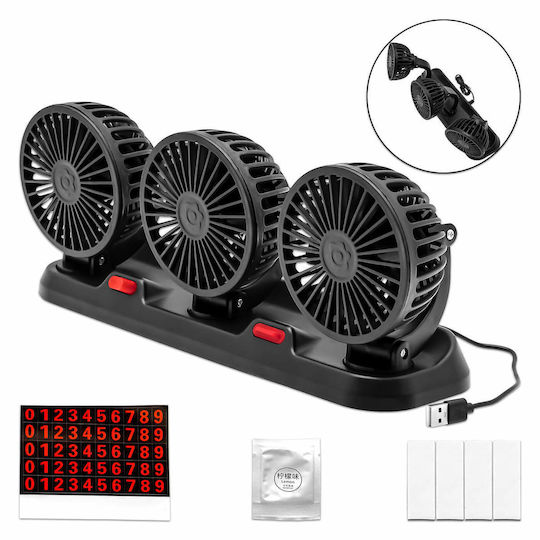 Ανεμιστηράκι USB με Νερό 15W Μαύρο CIC923