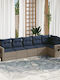 Ecksofa Outdoor Rattan mit Kissen