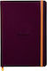 Rhodia Notebook A5 80 Sheets Ruled with Rubber Band Purple