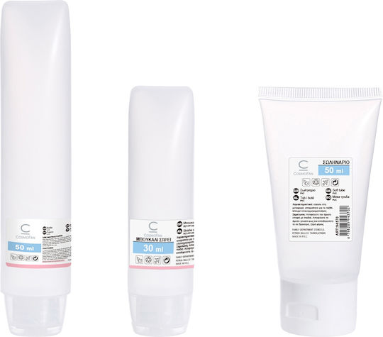 Cosmofan Reise-Set 3 Stück Weiche Kosmetiktuben 50ml & 30ml