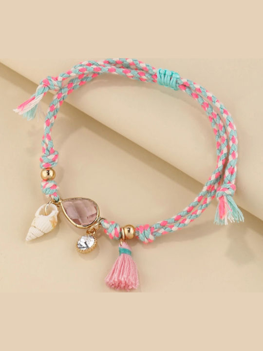Kids Bracelets Set Macrame with Stones