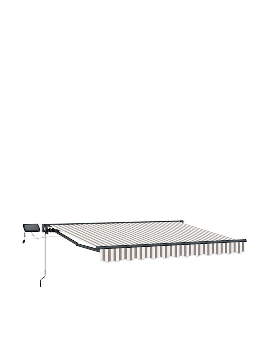 vidaXL Pavillon Für Veranda Mit Led Grau 3x2.5m