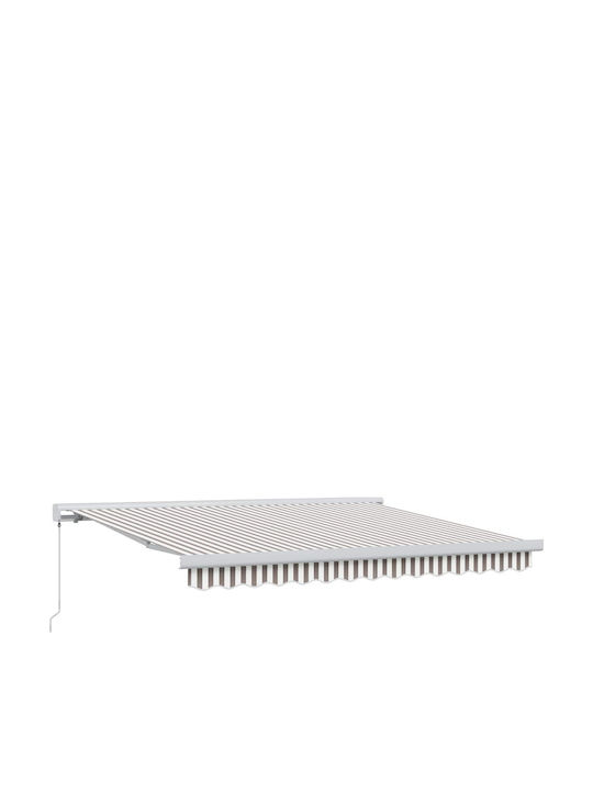 vidaXL Τέντα Βεράντας Γκρι 3.5x2.5m