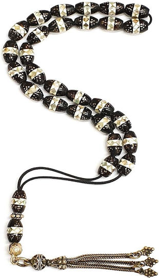 Roloi Komboloi Worry Beads with 27 Beads Made of Yusuri Length 27cm Multicolour