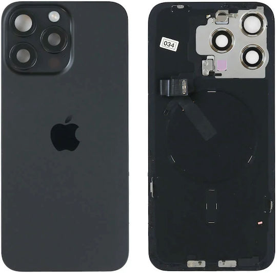 Genuine Back Glass Nfc Flex Flash & Camera Lens Iphone 15 Pro Max Black Titanium