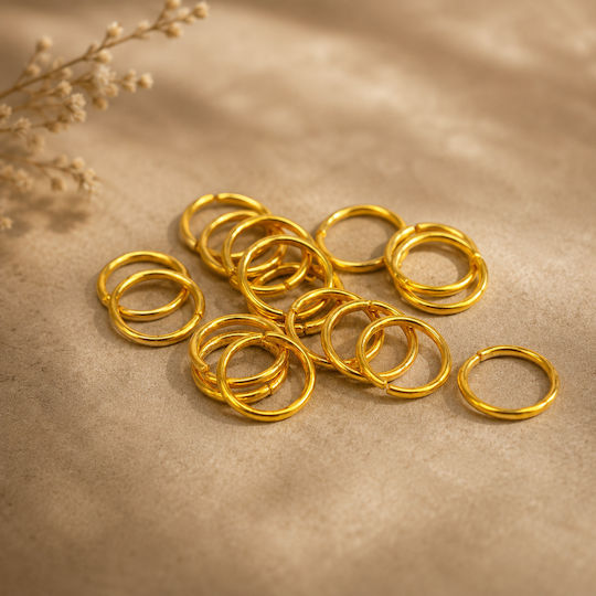 Accesorii Metalice Linkuri Aurii Opțiune Mărime 12mm