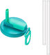 Capac Anti-Varsare Pentru Doze Alista Home Pai Transparent Model Reutilizabil Plastic Mâner Portabil 5.4 Cm Albastru