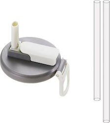 Capac Anti-Varsare Pentru Doze Alista Home Pai Transparent Model Reutilizabil Mâner De Transport Din Plastic 5.4 Cm Gri