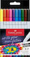 Faber-Castell Grip Μαρκαδόροι Σχεδίου Μαρκαδόροι 1mm Σετ 10 χρώματα
