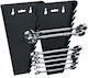 Relaxdays 2x Magnetischer Halter Schraubenschlüssel Schwarz 25x2,5x16 cm