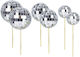 Disco Ball Decorative Sticks 6 Pieces