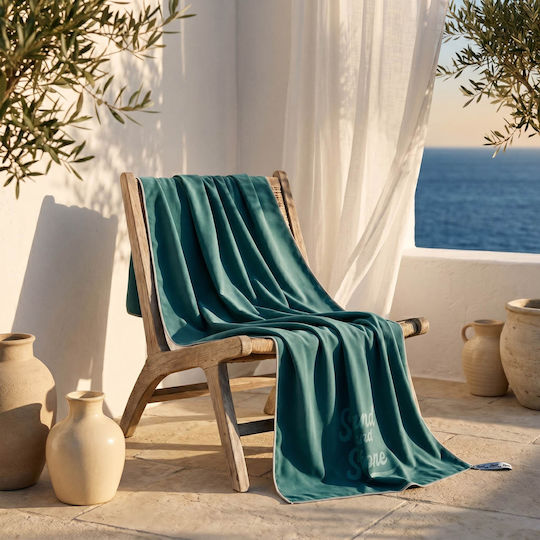 Easy Home Πετσέτα Microfiber Σώματος 200gr/m² Πράσινη 150x70εκ.