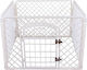 Parc pentru Câini din Plastic de Culoare Albă 85 x 85 x 60 cm