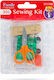 Set De Cusut Portabil 30 Piese Ață Ace Foarfece Ruletă Kit Compact De Cusut Cutie Din Plastic