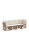 Viersitziges Outdoor-Sofa Rattan