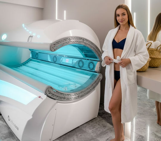 2 × 30' Solarium Natürliches Bronze Aussehen 1 Person