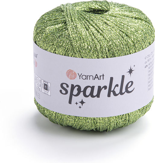 Yarnart Металик Нишка За Плетене Sparkle 1330 Светлозелен 25гр 160м