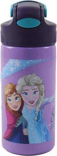 Gim Frozen Детска Бутилка За Вода Неръждаема Стомана Сива 500ml