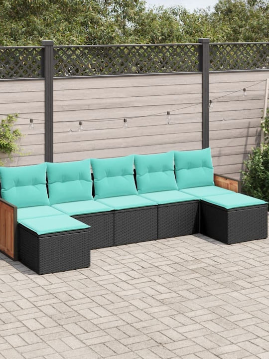 Outdoor Corner Sofa Rattan With Cushions 55x62x...