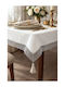 SteweHome Tischdecke Mit Spitze Grau 160x220cm